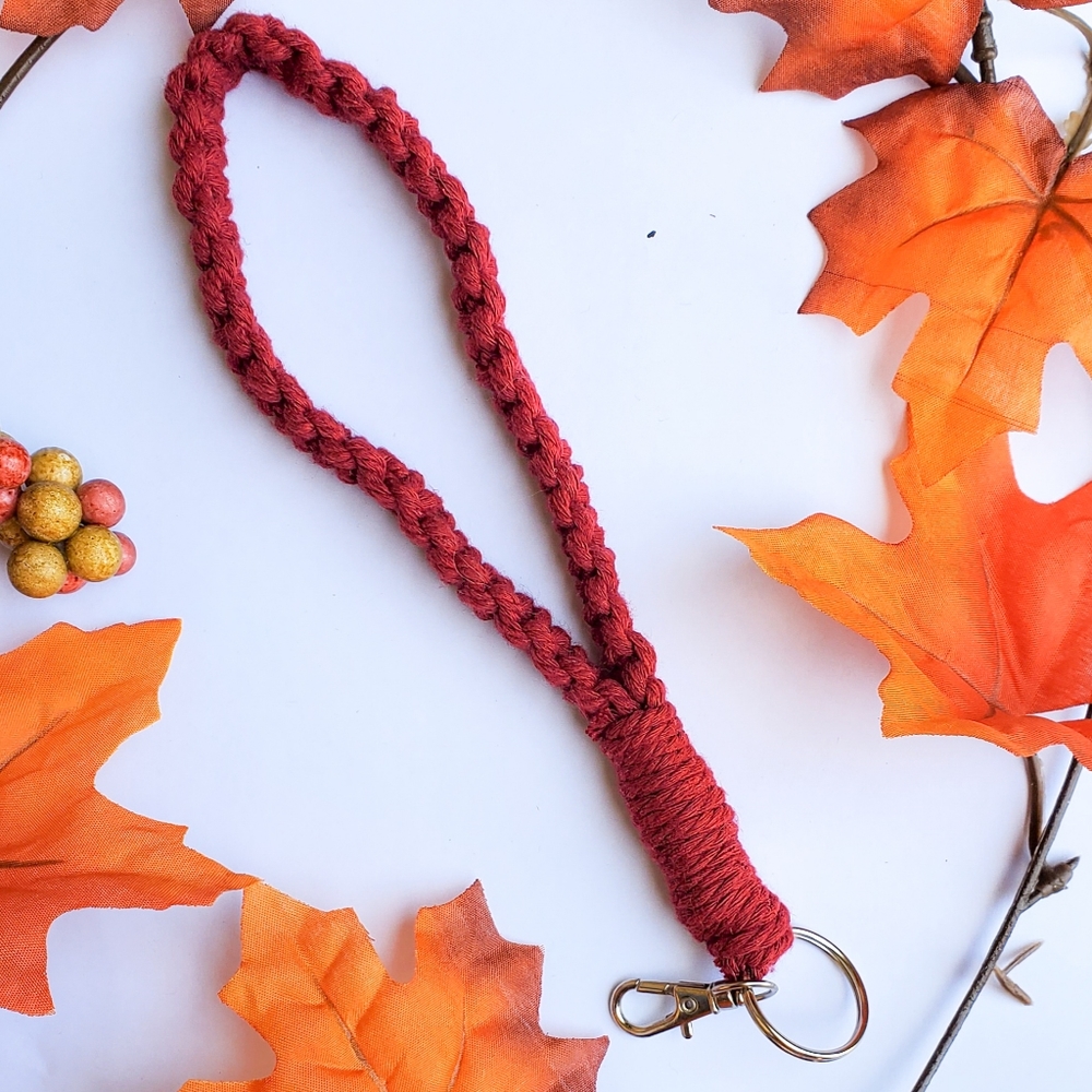 Burgandy Wristlet Fall Accessory